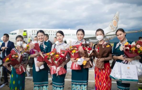 首航成功！缅甸开启仰光-中国芒市空中新丝路